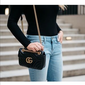 GUCCI Marmont mini matelassé shoulder bag